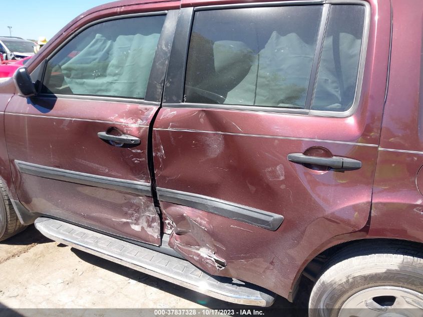 2013 HONDA PILOT LX - 5FNYF3H20DB030695