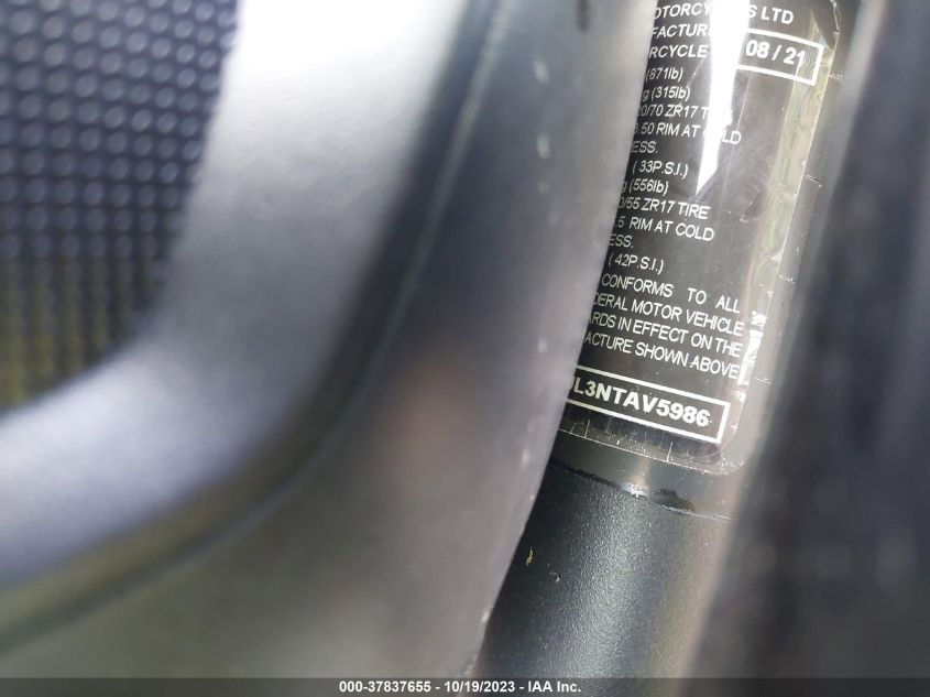 2022 TRIUMPH MOTORCYCLE TRIDENT 660 - SMTL10UL3NTAV5986