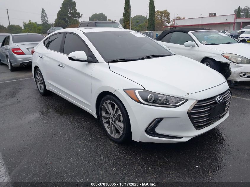 2017 HYUNDAI ELANTRA LIMITED - 5NPD84LF9HH058110