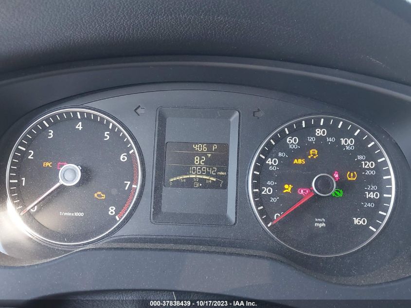 2013 VOLKSWAGEN JETTA SEDAN SE W/CONVENIENCE 3VWDX7AJ5DM361124