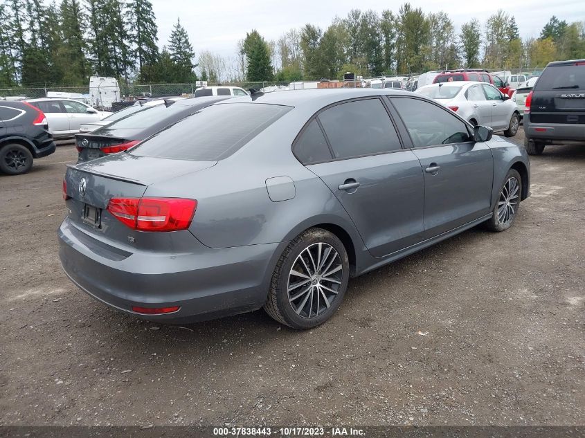 2015 VOLKSWAGEN JETTA SEDAN 1.8T SPORT - 3VWD17AJ9FM222943