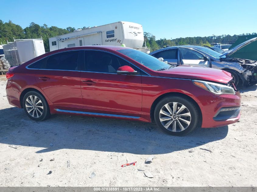 2016 HYUNDAI SONATA 2.4L SPORT - 5NPE34AF9GH311138