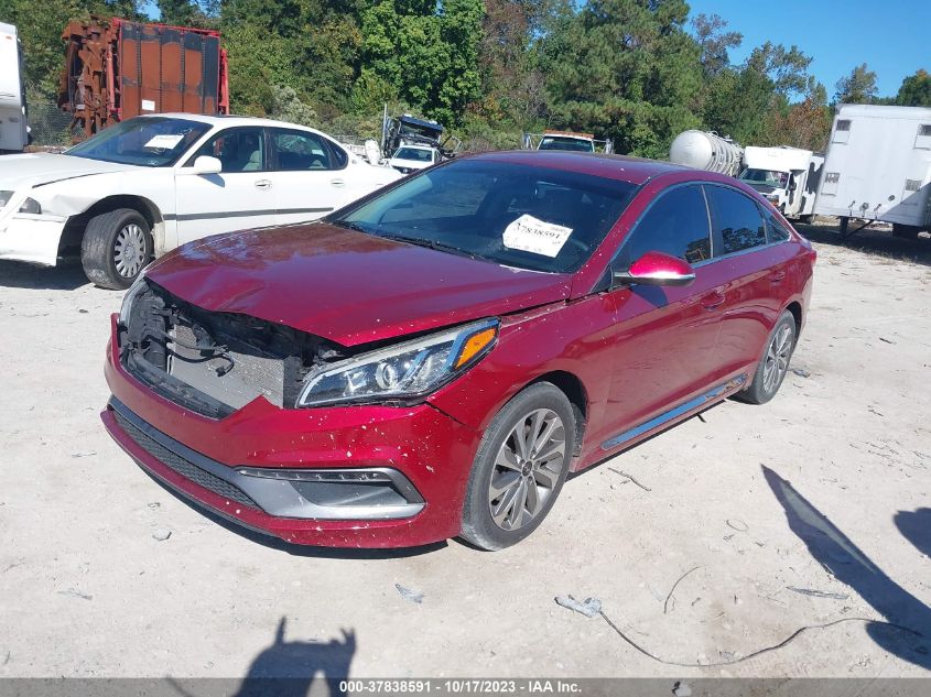 2016 HYUNDAI SONATA 2.4L SPORT - 5NPE34AF9GH311138