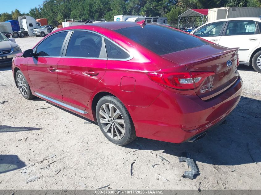 2016 HYUNDAI SONATA 2.4L SPORT - 5NPE34AF9GH311138