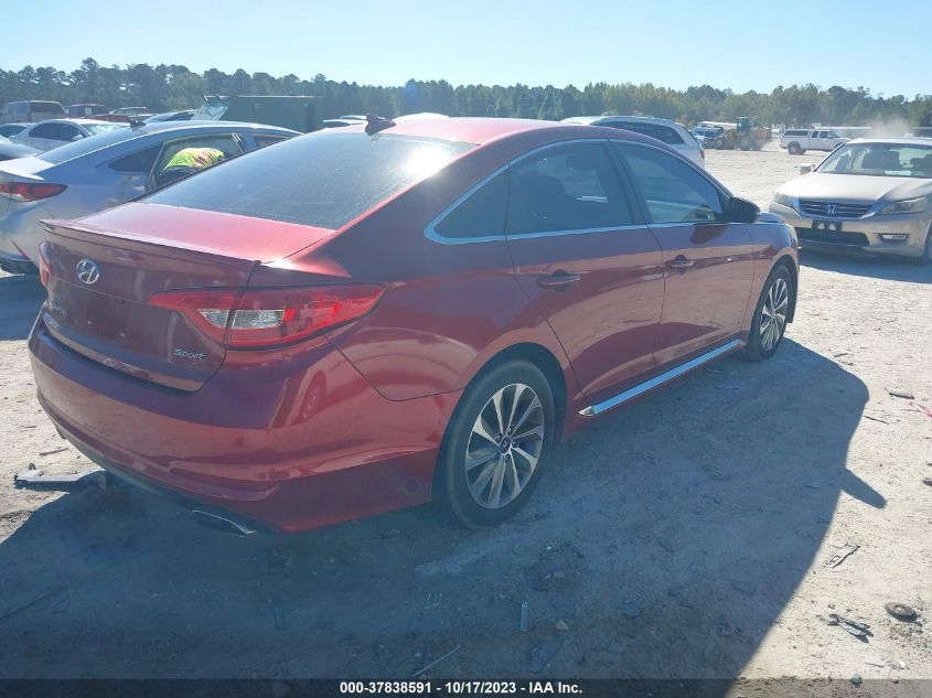 2016 HYUNDAI SONATA 2.4L SPORT - 5NPE34AF9GH311138