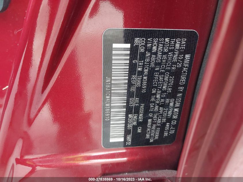 2020 NISSAN ROGUE SPORT SV - JN1BJ1CW4LW386910