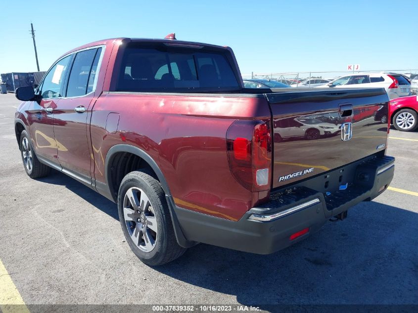 2018 HONDA RIDGELINE RTL-E - 5FPYK3F79JB017375