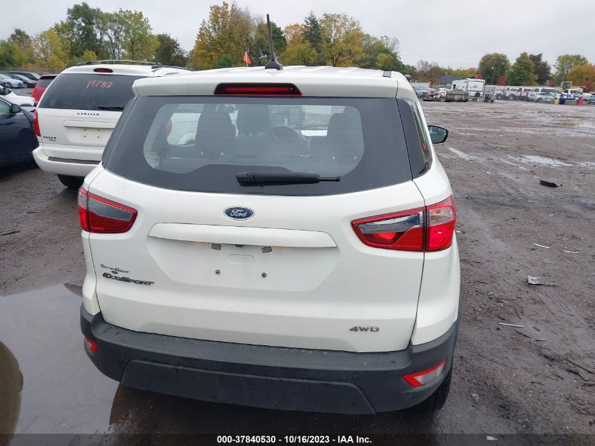 2021 FORD ECOSPORT S - MAJ6S3FL4MC425688