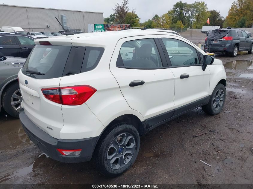 2021 FORD ECOSPORT S - MAJ6S3FL4MC425688