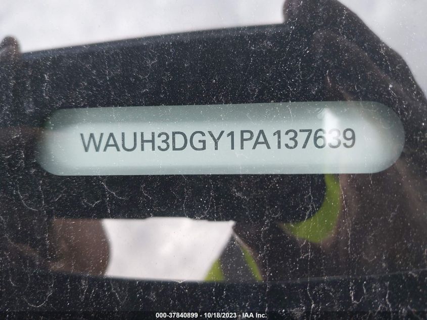 WAUH3DGY1PA137639 Audi S3 PREMIUM PLUS 9