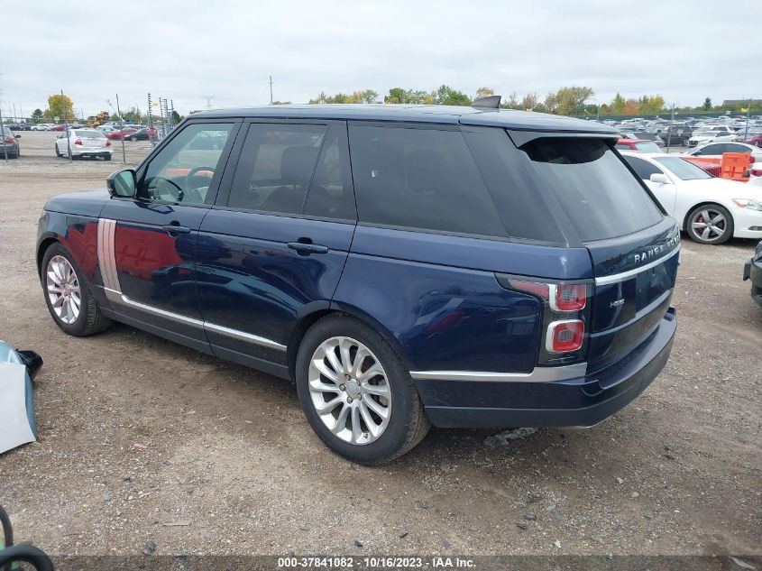 VIN SALGS2SV9JA388315 2018 LAND ROVER RANGE ROVER HSE