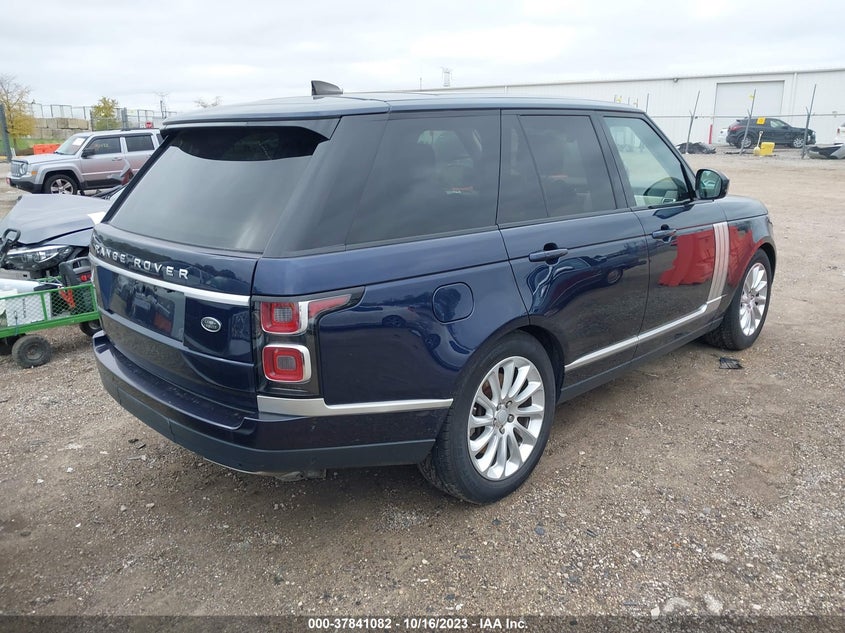 VIN SALGS2SV9JA388315 2018 LAND ROVER RANGE ROVER HSE
