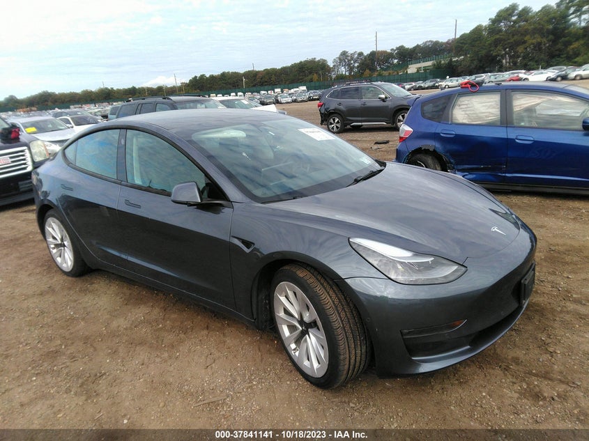 VIN 5YJ3E1EB9NF290536 2022 TESLA MODEL 3 LONG RANGE