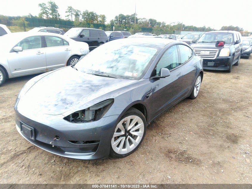 VIN 5YJ3E1EB9NF290536 2022 TESLA MODEL 3 LONG RANGE