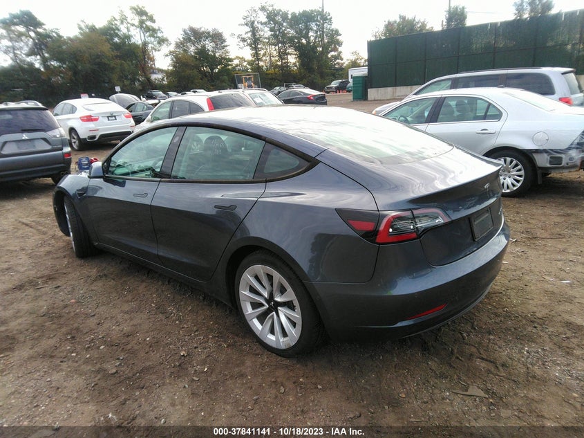 VIN 5YJ3E1EB9NF290536 2022 TESLA MODEL 3 LONG RANGE