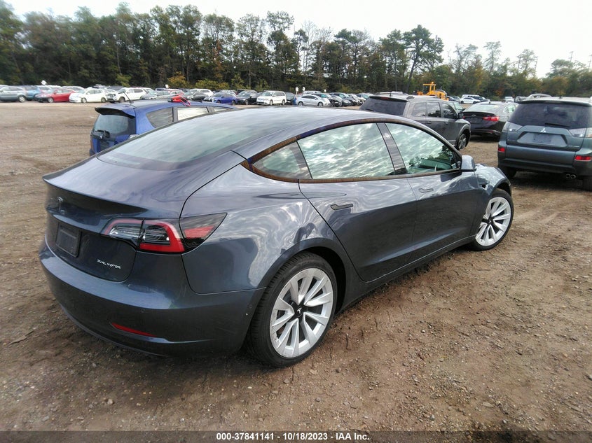 VIN 5YJ3E1EB9NF290536 2022 TESLA MODEL 3 LONG RANGE