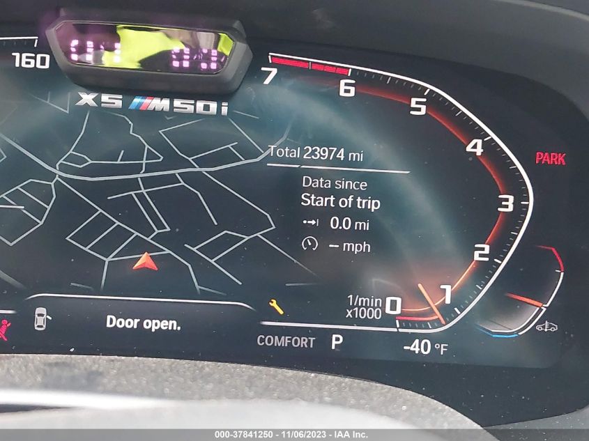 VIN 5UXJU4C03P9N49773 2023 BMW X5 M50I