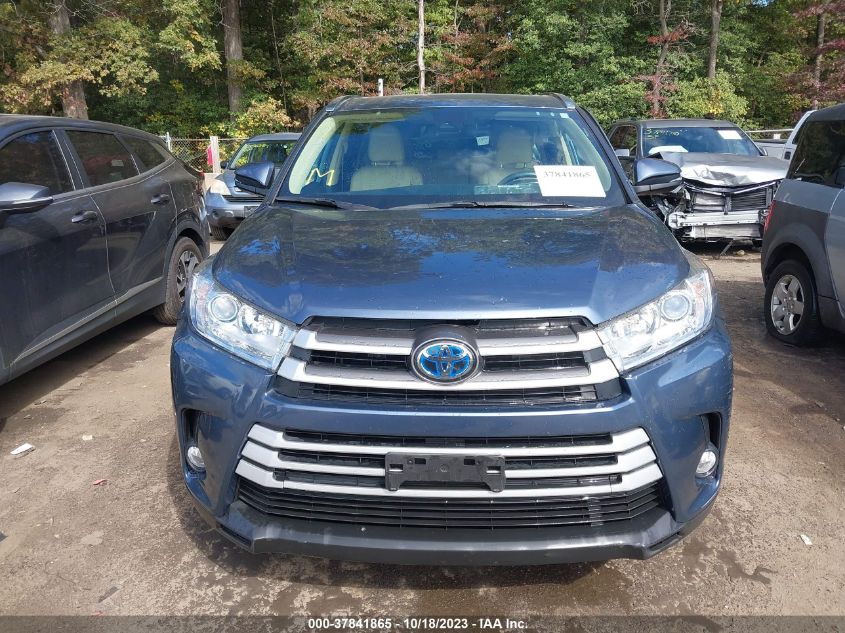 2019 TOYOTA HIGHLANDER HYBRID XLE - 5TDJGRFH3KS060369