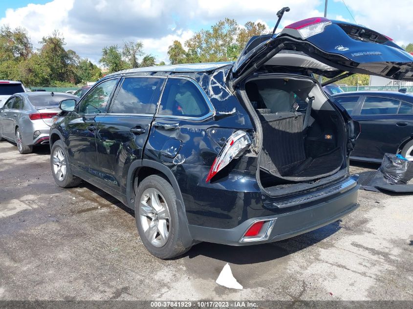 2019 TOYOTA HIGHLANDER LIMITED - 5TDDZRFH0KS712565