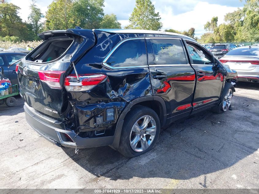 2019 TOYOTA HIGHLANDER LIMITED - 5TDDZRFH0KS712565