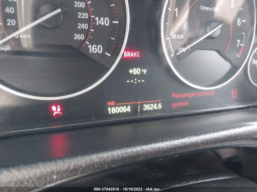 2013 BMW 3 SERIES 335I - WBA3A9G50DNP37690