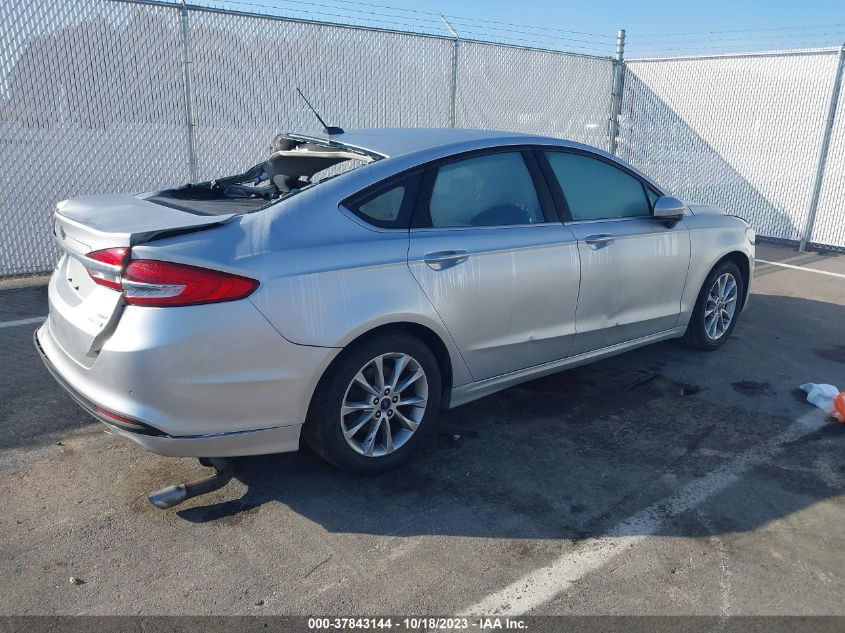 2017 FORD FUSION SE - 3FA6P0HD5HR250767