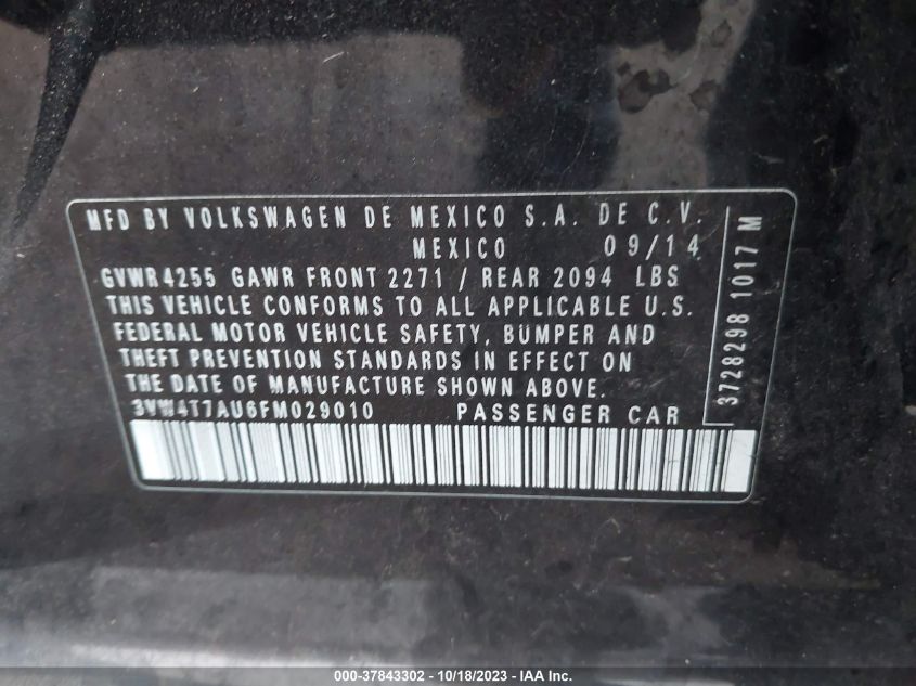 2015 VOLKSWAGEN GOLF GTI SE - 3VW4T7AU6FM029010