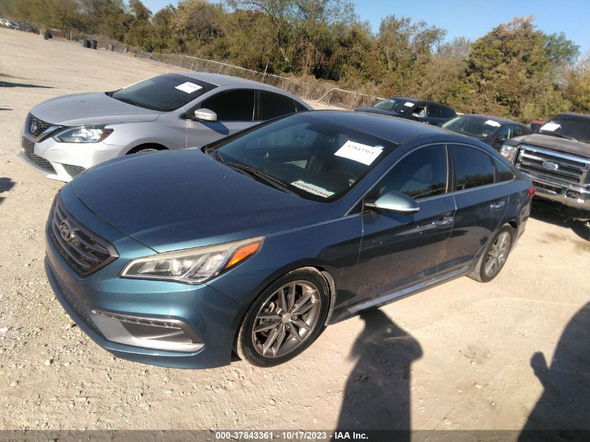 2015 HYUNDAI SONATA 2.0T SPORT - 5NPE34AB6FH230576