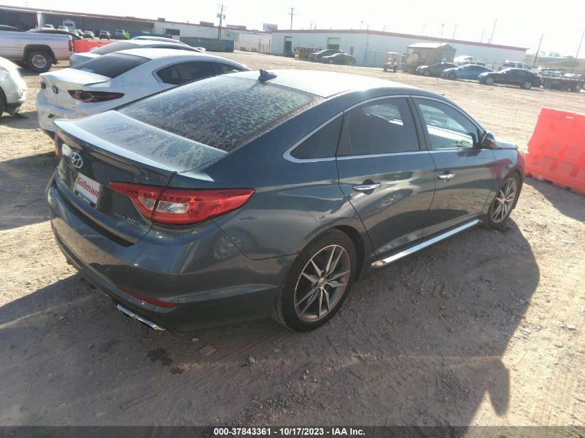 2015 HYUNDAI SONATA 2.0T SPORT - 5NPE34AB6FH230576