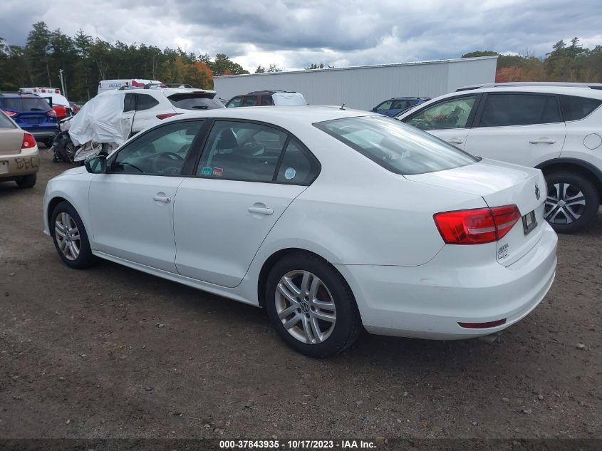 2015 VOLKSWAGEN JETTA SEDAN 2.0L S 3VW2K7AJ3FM228435