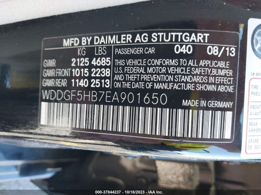 2014 MERCEDES-BENZ C 350 SPORT WDDGF5HB7EA901650