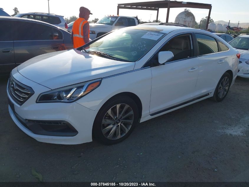 2015 HYUNDAI SONATA 2.4L SPORT - 5NPE34AFXFH041612