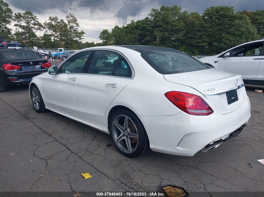 2015 MERCEDES-BENZ C-CLASS C 400 - 55SWF6GB6FU009281