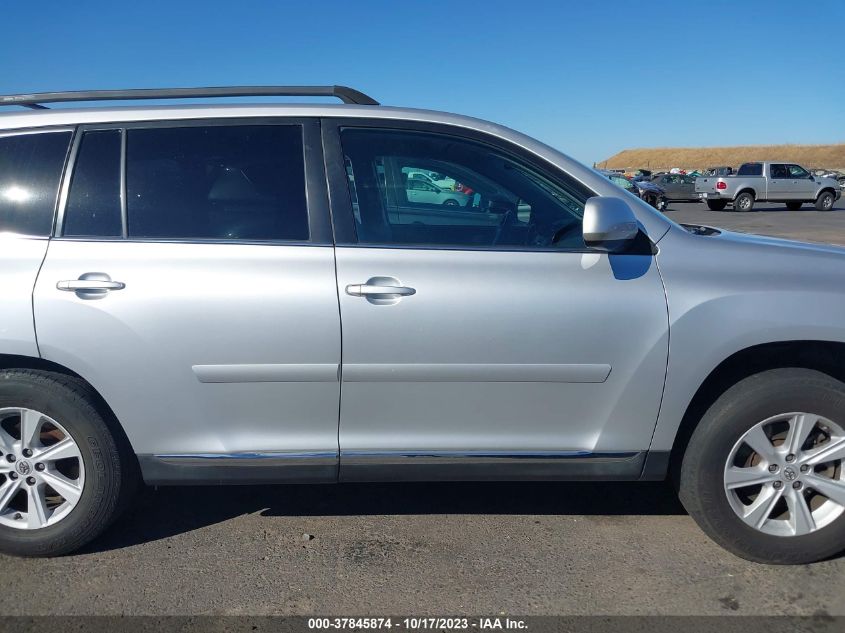 2013 TOYOTA HIGHLANDER - 5TDZA3EH9DS037765