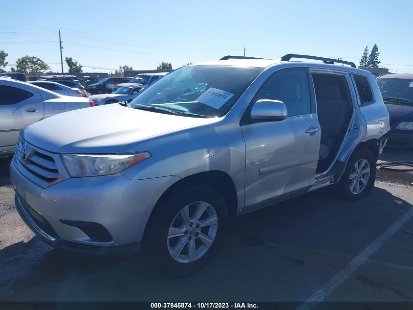 2013 TOYOTA HIGHLANDER - 5TDZA3EH9DS037765