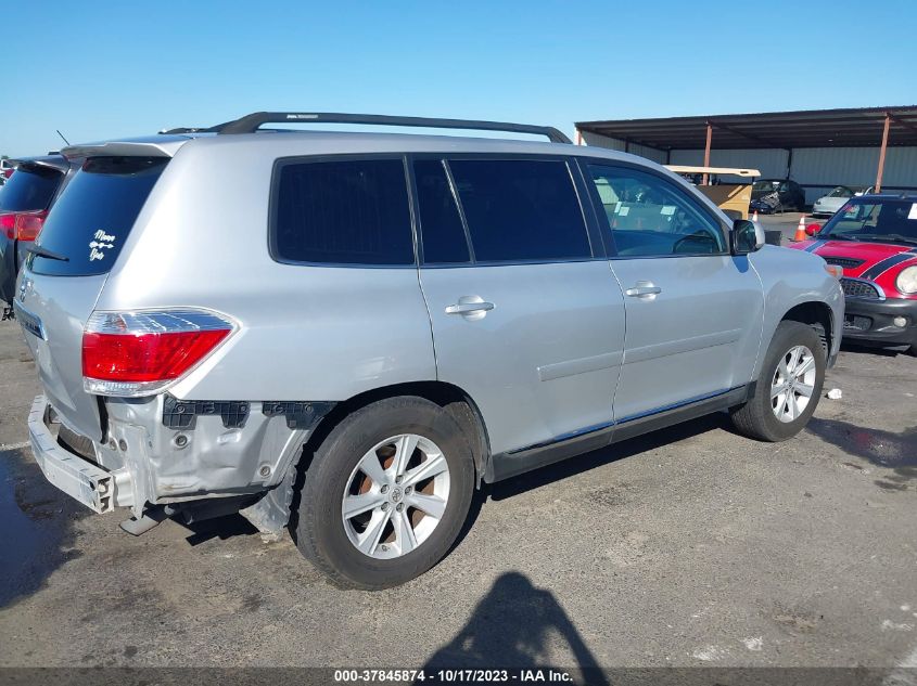 2013 TOYOTA HIGHLANDER - 5TDZA3EH9DS037765