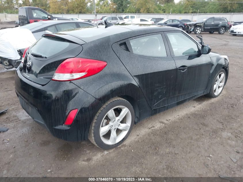 2013 HYUNDAI VELOSTER W/BLACK INT - KMHTC6AD2DU165387