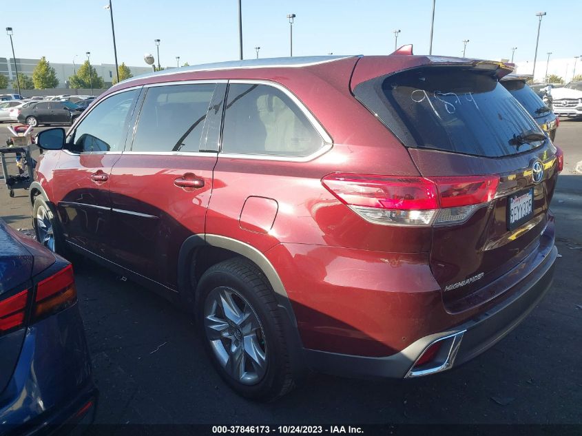 2017 TOYOTA HIGHLANDER LIMITED - 5TDDZRFH0HS449874