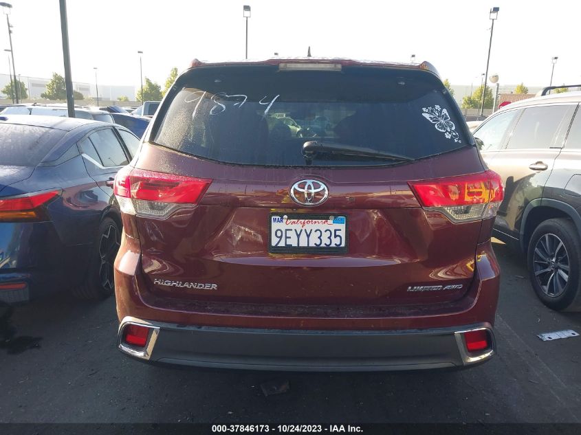 2017 TOYOTA HIGHLANDER LIMITED - 5TDDZRFH0HS449874