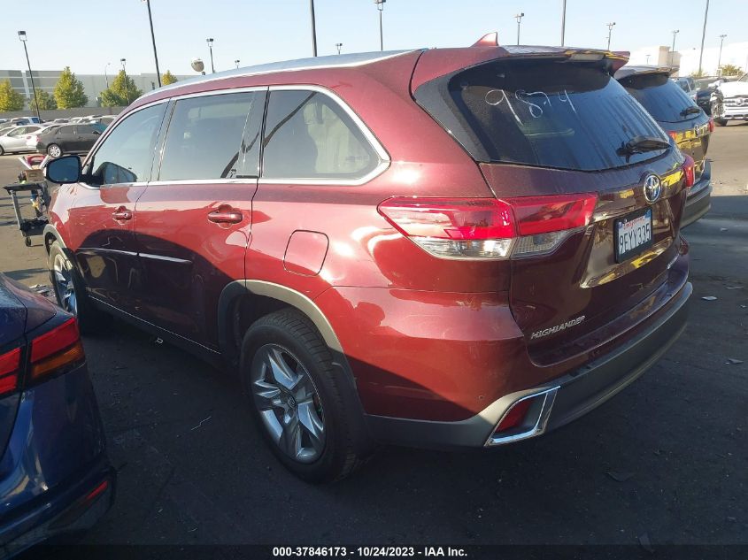 2017 TOYOTA HIGHLANDER LIMITED - 5TDDZRFH0HS449874