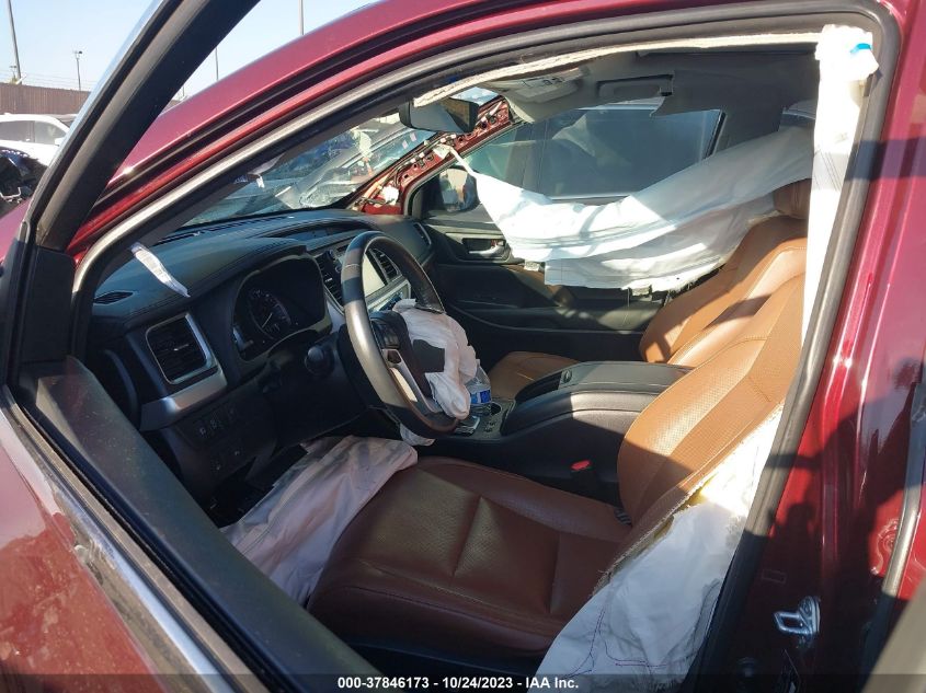 2017 TOYOTA HIGHLANDER LIMITED - 5TDDZRFH0HS449874