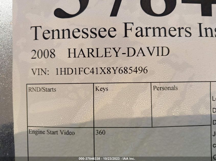 2008 HARLEY-DAVIDSON FLHTCUI 1HD1FC41X8Y685496