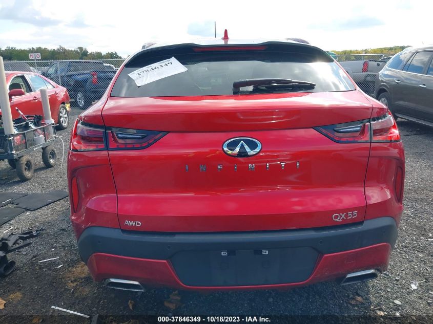 2022 INFINITI QX55 ESSENTIAL AWD 3PCAJ5K36NF104989