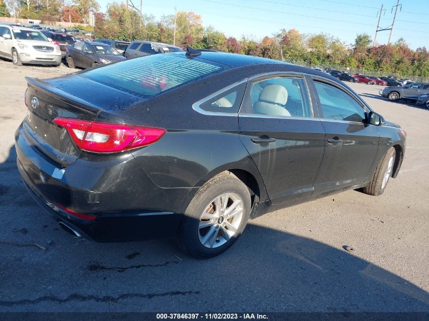 2015 HYUNDAI SONATA 2.4L SE - 5NPE24AFXFH108017