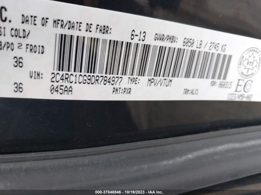 2013 CHRYSLER TOWN & COUNTRY TOURING - 2C4RC1CG9DR784977