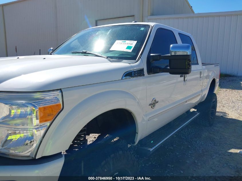 2015 FORD SUPER DUTY F-250 SRW LARIAT/PLATINUM - 1FT7W2BT5FEA17856