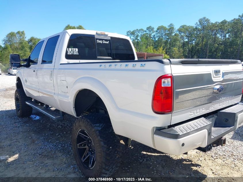 2015 FORD SUPER DUTY F-250 SRW LARIAT/PLATINUM - 1FT7W2BT5FEA17856