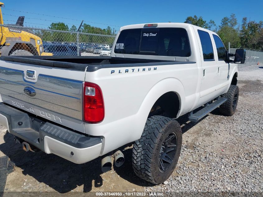 2015 FORD SUPER DUTY F-250 SRW LARIAT/PLATINUM - 1FT7W2BT5FEA17856