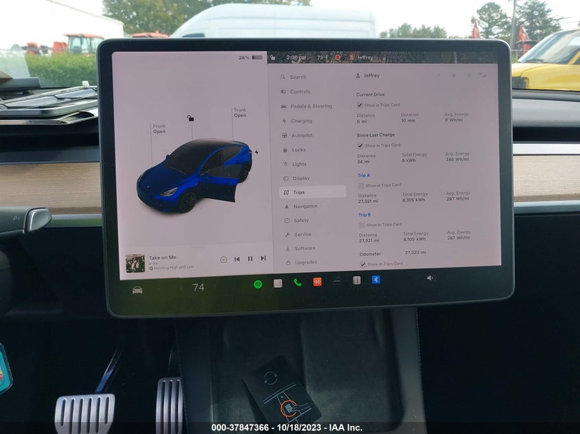 VIN 5YJYGDEF0MF230454 2021 TESLA MODEL Y PERFORMANCE