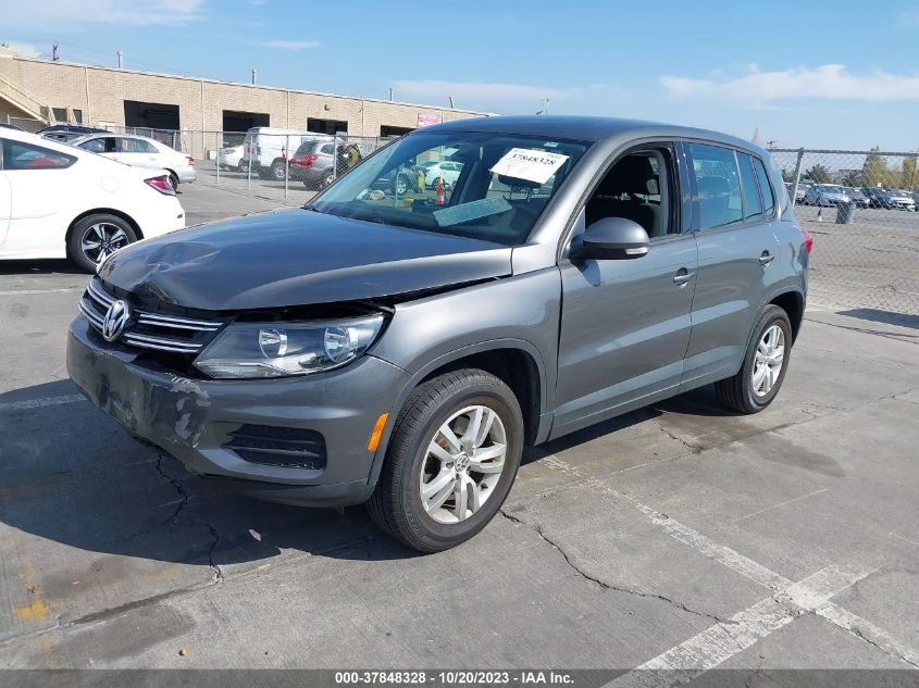 2014 VOLKSWAGEN TIGUAN S - WVGAV3AX5EW059452